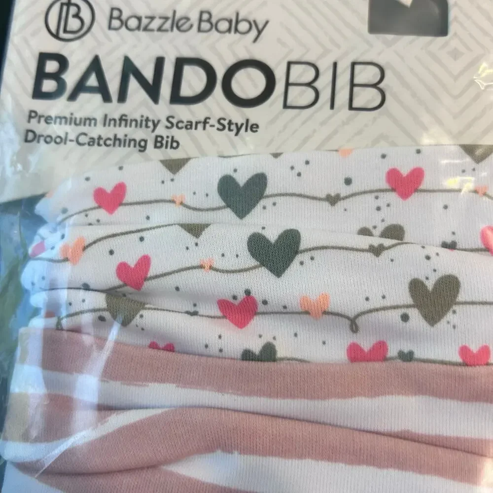 Bazzle Baby Bando Bib NEW Infinity Scarf Style Drool Catching Bib 6-24 Months